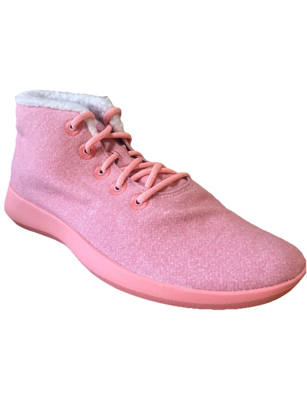 Allbirds Wool Runner Up Mizzle Fluff Calm Coral Pink Boots Mens 14 Faux Fur